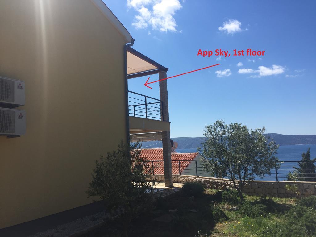 Gavza Sky View Apartment Cres Luaran gambar